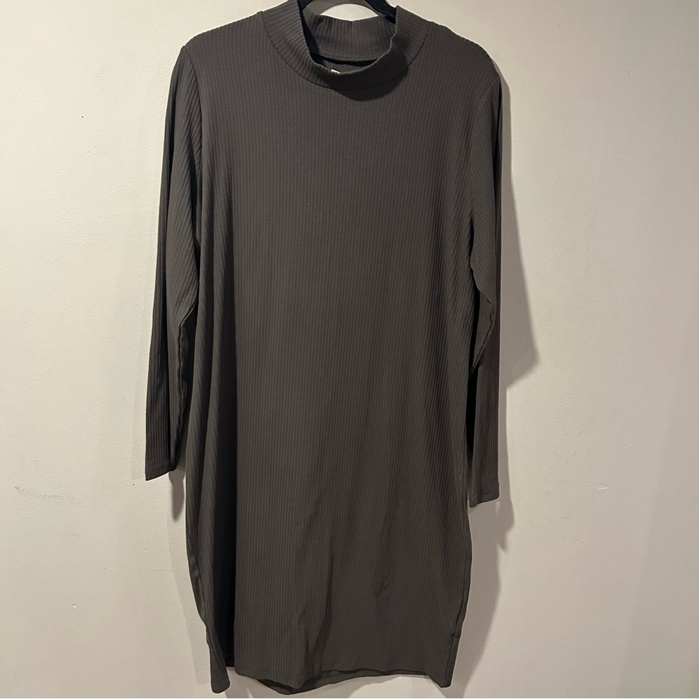 NWT The Label Knit Ribbed Stretch Plus Dress Womens Size 3X